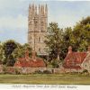 Oxford - Magdalen Tower from Christchurch Meadow